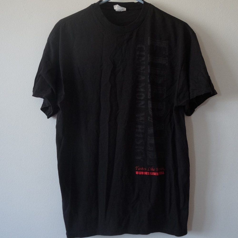 Fireball Whiskey Black T-Shirt Size L